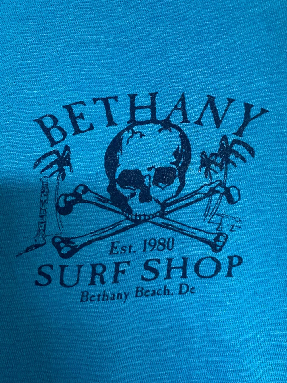 American Apparel Women’s Bethany Beach Surf Shop Tank Top | Blue | Small - Picture 5 of 5